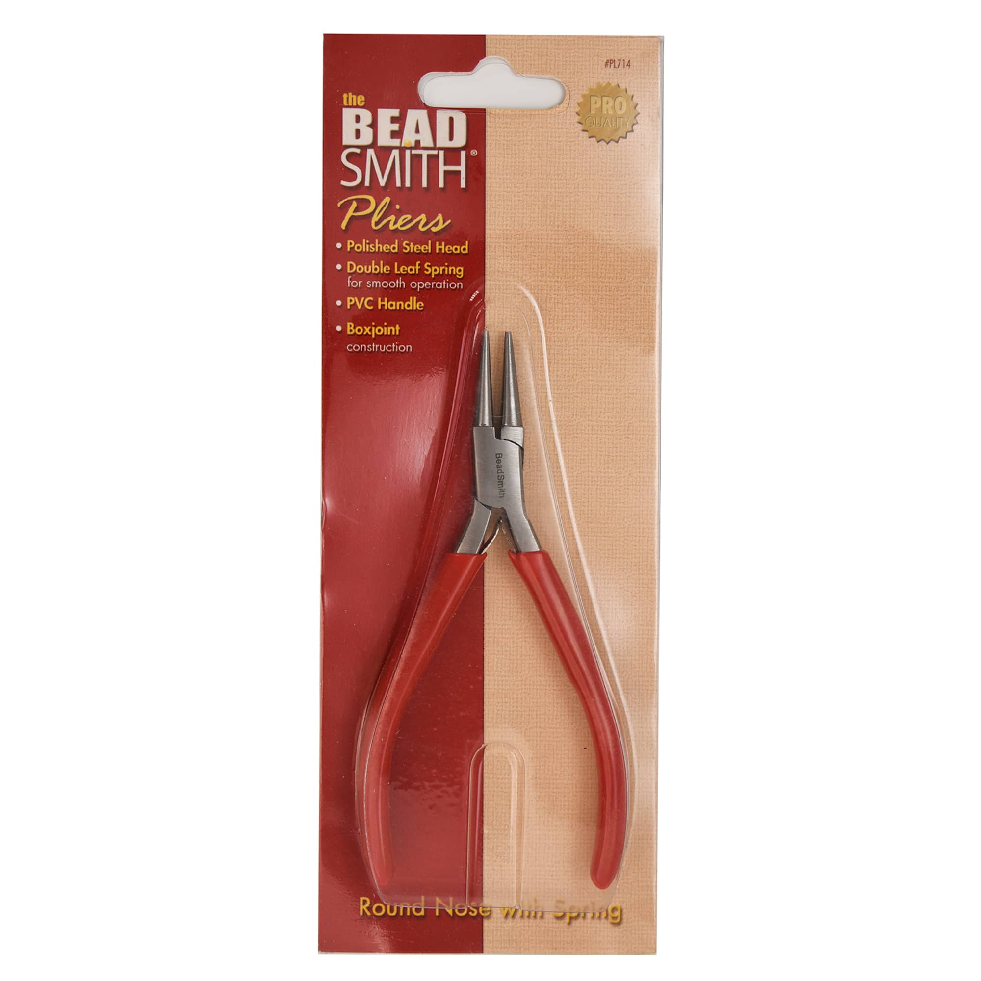 The Beadsmith® 4.75" Red Round Nose Pliers